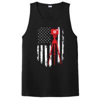 Photographer Gift Distressed American Flag Photographer PosiCharge Competitor Tank