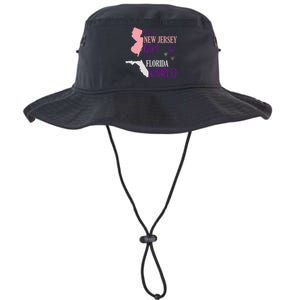 Proud Girl Design Just A New Jersey Girl In A Florida World Legacy Cool Fit Booney Bucket Hat