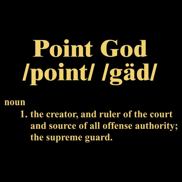 Point God Definition The Creator And Ruler Of The Court And Source Of All Offens Bucket Hat