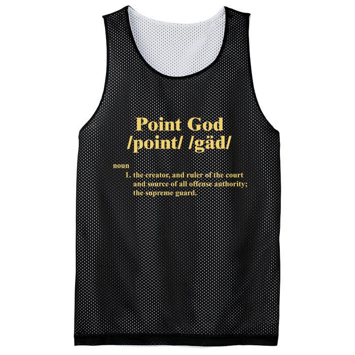 Point God Definition The Creator And Ruler Of The Court And Source Of All Offens Mesh Reversible Basketball Jersey Tank