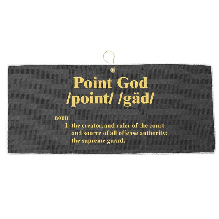 Point God Definition The Creator And Ruler Of The Court And Source Of All Offens Large Microfiber Waffle Golf Towel
