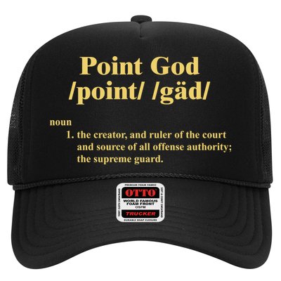 Point God Definition The Creator And Ruler Of The Court And Source Of All Offens Trucker Hat
