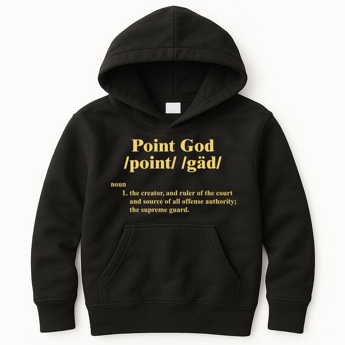 Point God Definition The Creator And Ruler Of The Court And Source Of All Offens Kids Hoodie