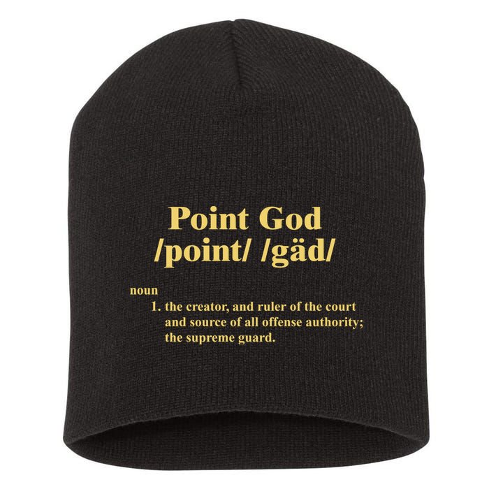 Point God Definition The Creator And Ruler Of The Court And Source Of All Offens Short Acrylic Beanie