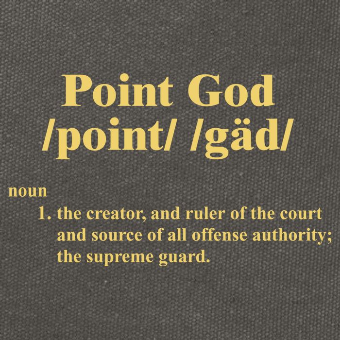 Point God Definition The Creator And Ruler Of The Court And Source Of All Offens Cotton Canvas Backpack