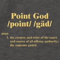 Point God Definition The Creator And Ruler Of The Court And Source Of All Offens Vector Backpack