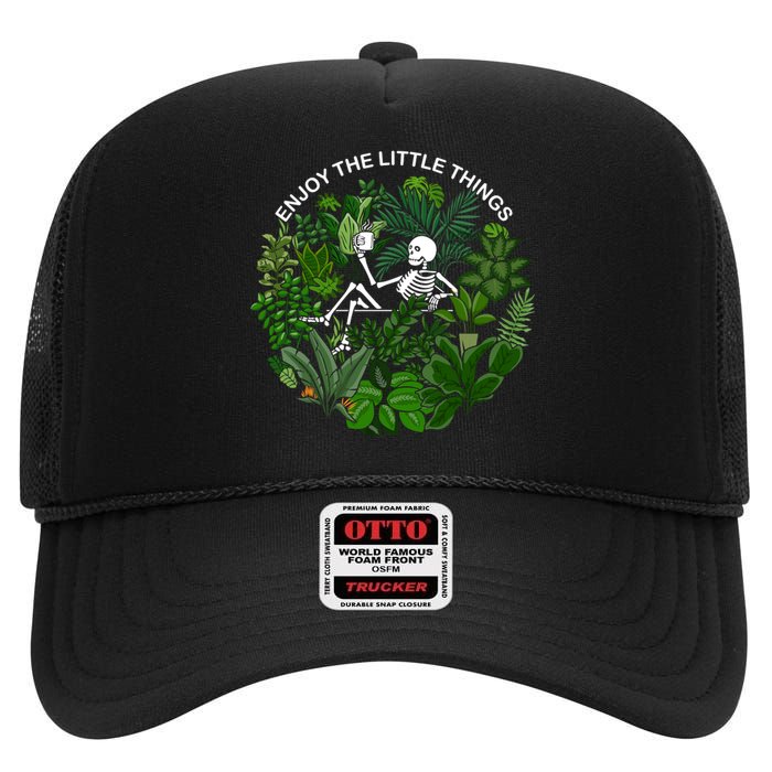 Plant Gifts Enjoy The Little Things High Crown Mesh Back Trucker Hat