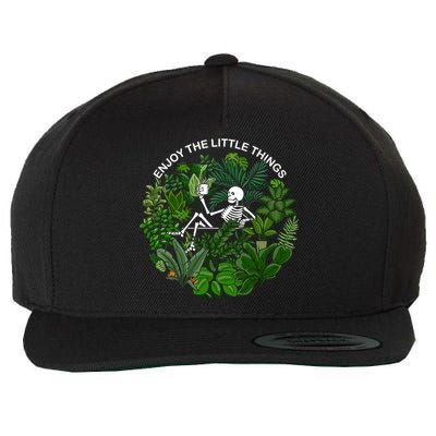 Plant Gifts Enjoy The Little Things Wool Snapback Cap