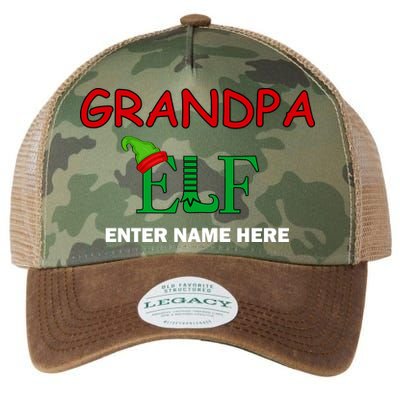 Personalize Grandpa Elf Custom Family Matching Christmas Legacy Tie Dye Trucker Hat
