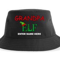Personalize Grandpa Elf Custom Family Matching Christmas Sustainable Bucket Hat