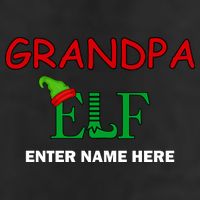 Personalize Grandpa Elf Custom Family Matching Christmas Trucker Hat