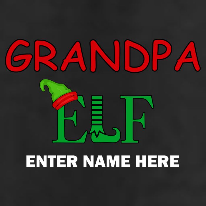 Personalize Grandpa Elf Custom Family Matching Christmas Trucker Hat