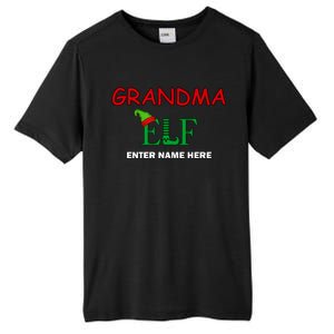 Personalize Grandma Elf Custom Family Matching Christmas Tall Fusion ChromaSoft Performance T-Shirt