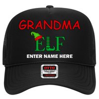 Personalize Grandma Elf Custom Family Matching Christmas Trucker Hat