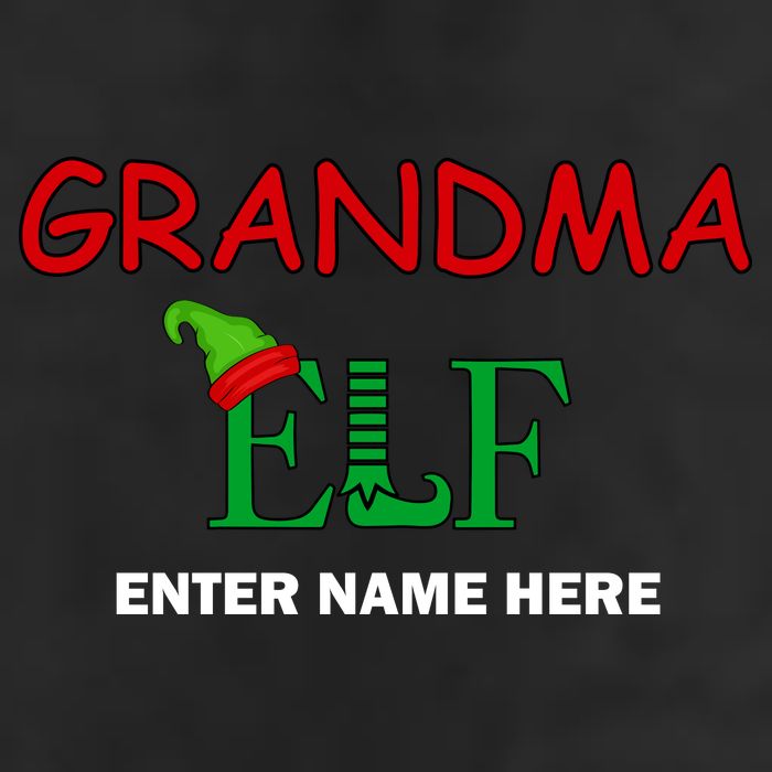 Personalize Grandma Elf Custom Family Matching Christmas Trucker Hat
