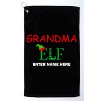 Personalize Grandma Elf Custom Family Matching Christmas Golf Towel
