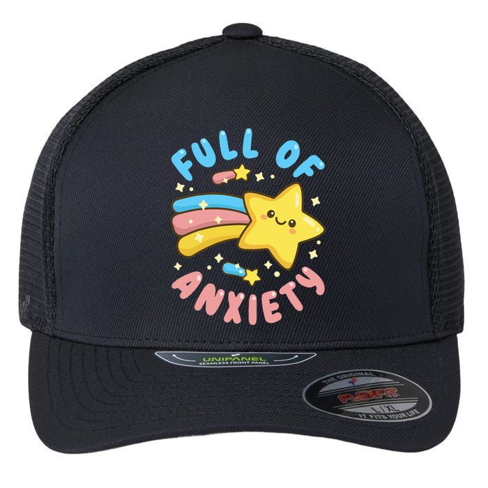 Pastel Goth Full Of Anxiety Flexfit Unipanel Trucker Cap