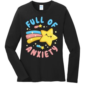 Pastel Goth Full Of Anxiety Ladies Long Sleeve Shirt