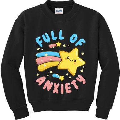 Pastel Goth Full Of Anxiety Kids Sweatshirt