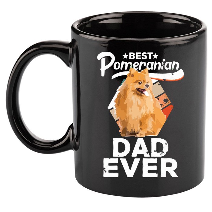 Pomeranian Gifts For Men Best Pomeranian Dad Ever 11oz C Handle Ceramic Mug