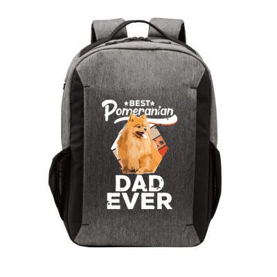Pomeranian Gifts For Men Best Pomeranian Dad Ever Vector Backpack
