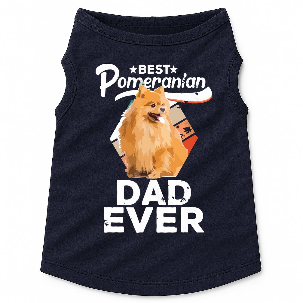 Pomeranian Gifts For Men Best Pomeranian Dad Ever Doggie Tank