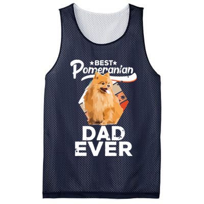 Pomeranian Gifts For Men Best Pomeranian Dad Ever Mesh Reversible Basketball Jersey Tank