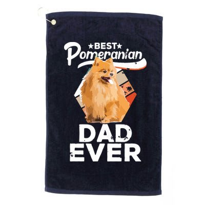 Pomeranian Gifts For Men Best Pomeranian Dad Ever Golf Towel