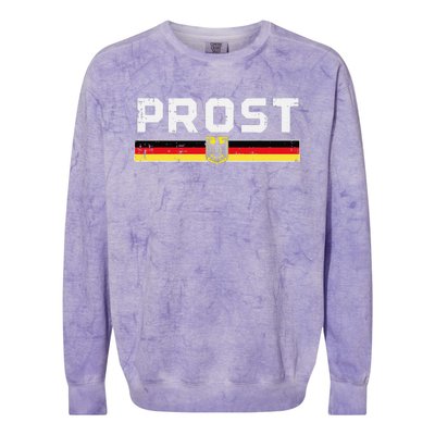 Prost German Flag Crest Eagle Bavarian Oktoberfest Colorblast Crewneck Sweatshirt