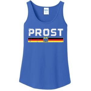 Prost German Flag Crest Eagle Bavarian Oktoberfest Ladies Essential Tank