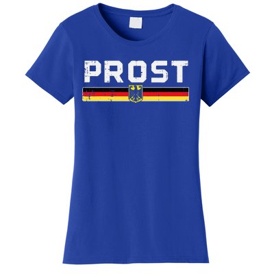 Prost German Flag Crest Eagle Bavarian Oktoberfest Women's T-Shirt