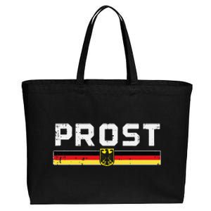 Prost German Flag Crest Eagle Bavarian Oktoberfest Cotton Canvas Jumbo Tote