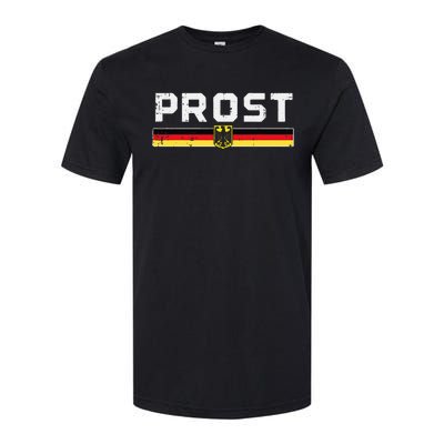 Prost German Flag Crest Eagle Bavarian Oktoberfest Softstyle CVC T-Shirt