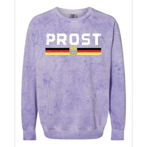 Prost German Flag Crest Eagle Bavarian Oktoberfest Colorblast Crewneck Sweatshirt