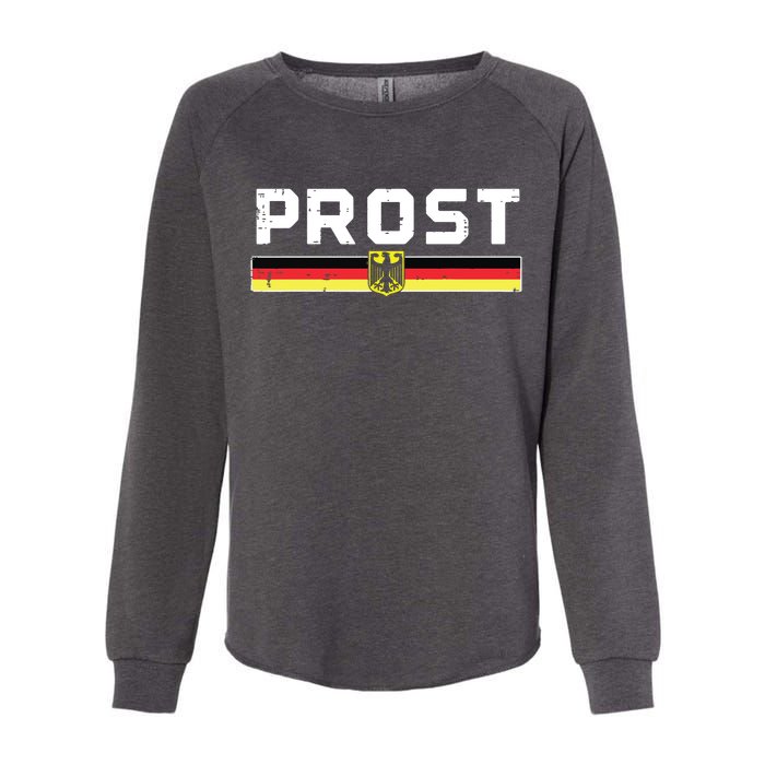 Prost German Flag Crest Eagle Bavarian Oktoberfest Womens California Wash Sweatshirt