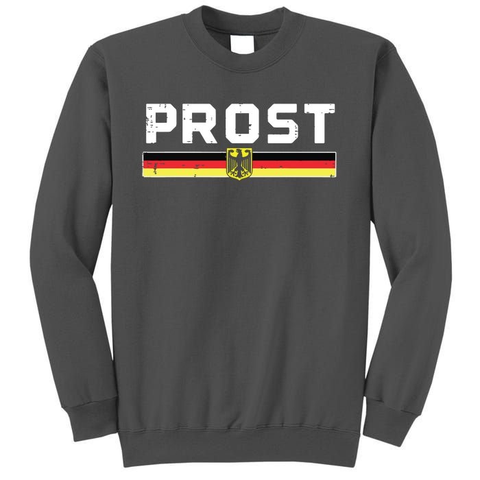 Prost German Flag Crest Eagle Bavarian Oktoberfest Tall Sweatshirt