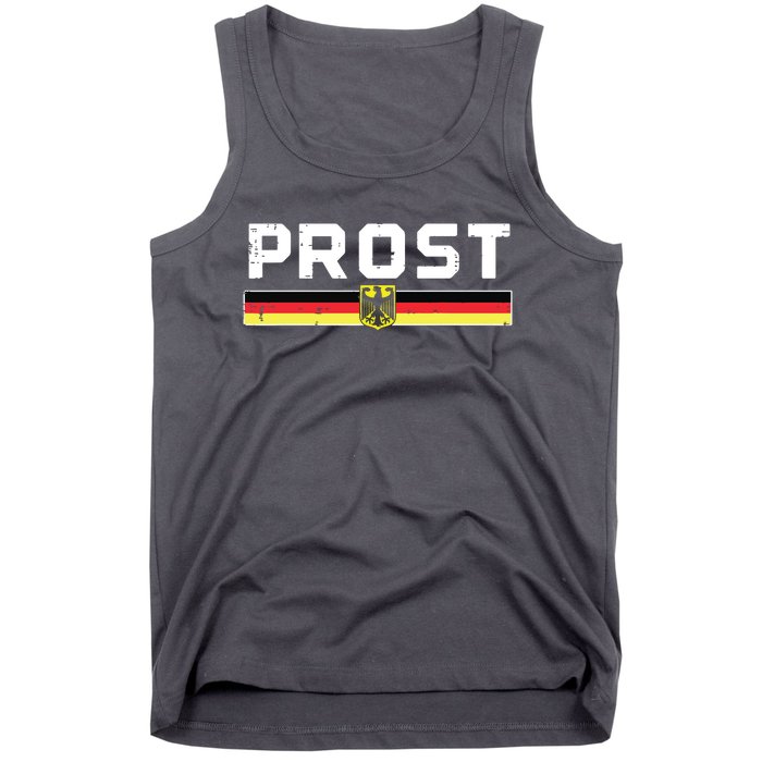 Prost German Flag Crest Eagle Bavarian Oktoberfest Tank Top