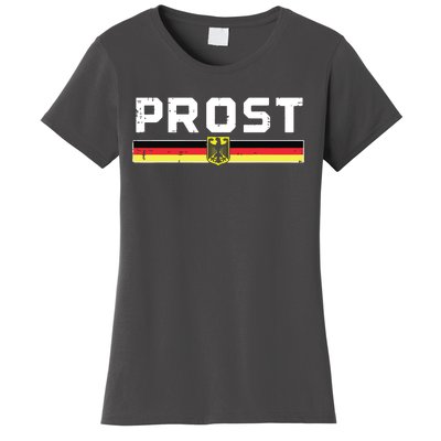 Prost German Flag Crest Eagle Bavarian Oktoberfest Women's T-Shirt