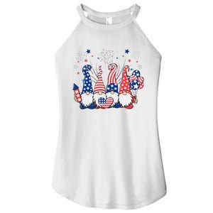 Patriotic Gnomes Fireworks USA Independence Day 4th Of July Women's Perfect Tri Rocker Tank