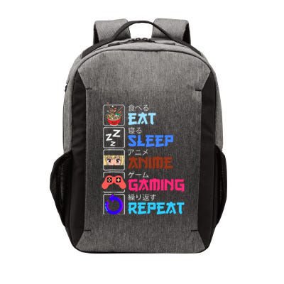 Play Games Funny Otaku Gamer Eat Sleep Anime Gaming Repeat Vector Backpack