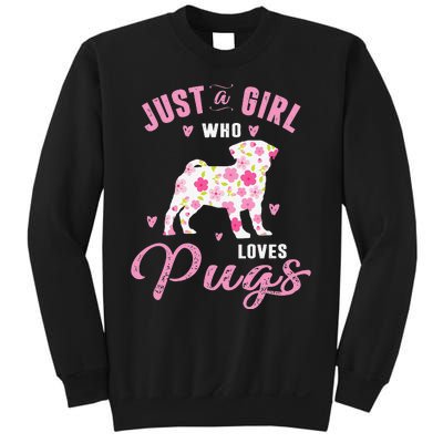 Pug Gifts For Funny Just A Who Loves Pugs Sweatshirt