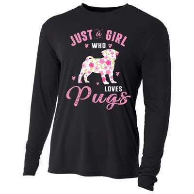 Pug Gifts For Funny Just A Who Loves Pugs Cooling Performance Long Sleeve Crew