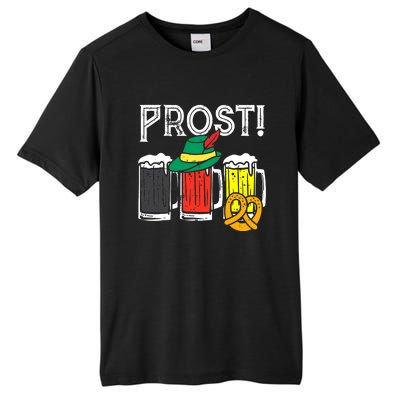 Prost German Flag Colors Hat Bavarian Oktoberfest Tall Fusion ChromaSoft Performance T-Shirt