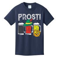 Prost German Flag Colors Hat Bavarian Oktoberfest Kids T-Shirt