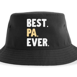 Pa Gift From Granddaughter Grandson Best Pa Ever Sustainable Bucket Hat