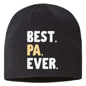 Pa Gift From Granddaughter Grandson Best Pa Ever Sustainable Beanie