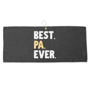 Pa Gift From Granddaughter Grandson Best Pa Ever Large Microfiber Waffle Golf Towel