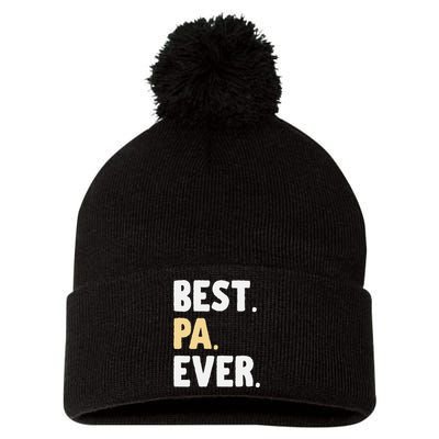 Pa Gift From Granddaughter Grandson Best Pa Ever Pom Pom 12in Knit Beanie