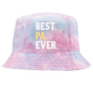 Pa Gift From Granddaughter Grandson Best Pa Ever Tie-Dyed Bucket Hat