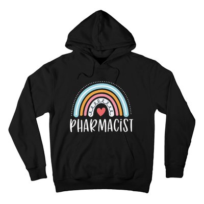 Pharmacist Gifts For Wo Funny Pharmacy Rainbow Hoodie